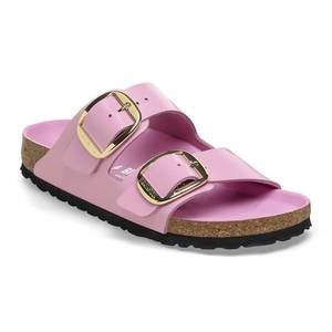 NEW BIRKENSTOCK women's arizona high shine big buckle narrow in fondant pink